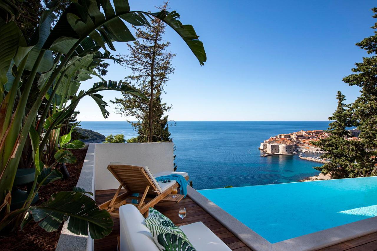 Villa T Dubrovnik - Wellness And Spa Luxury Villa With Spectacular Old Town View Dış mekan fotoğraf