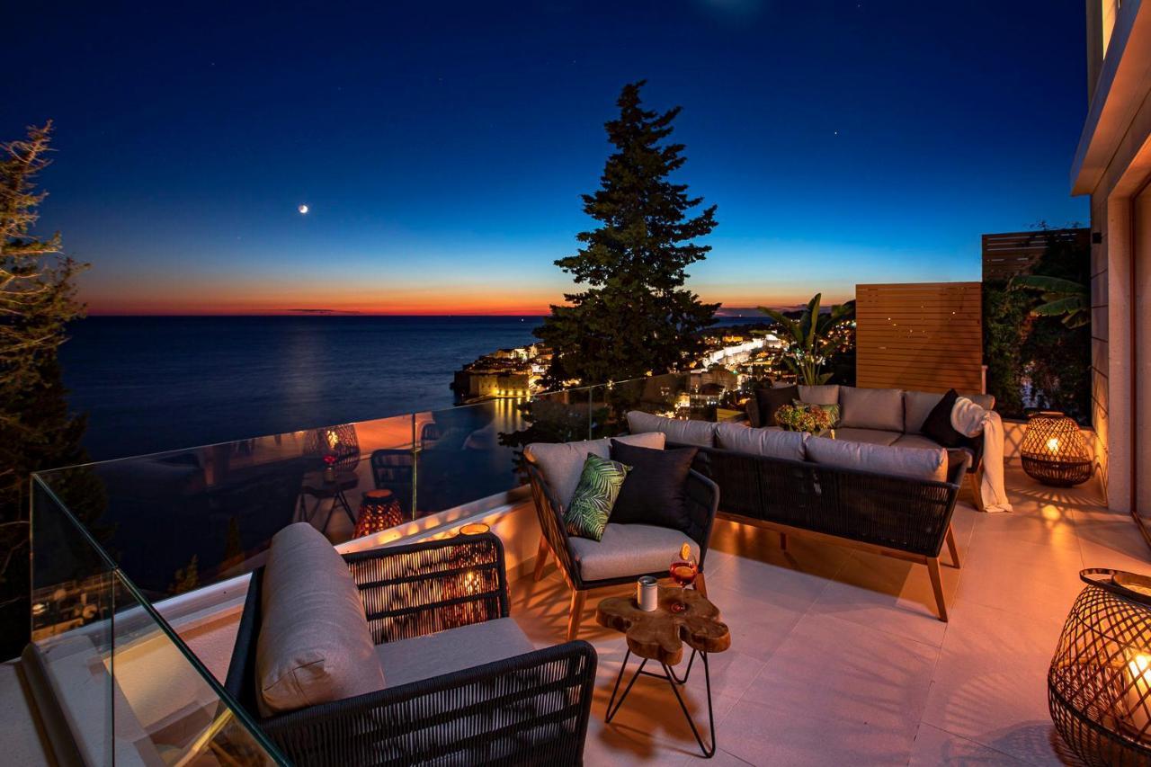 Villa T Dubrovnik - Wellness And Spa Luxury Villa With Spectacular Old Town View Dış mekan fotoğraf