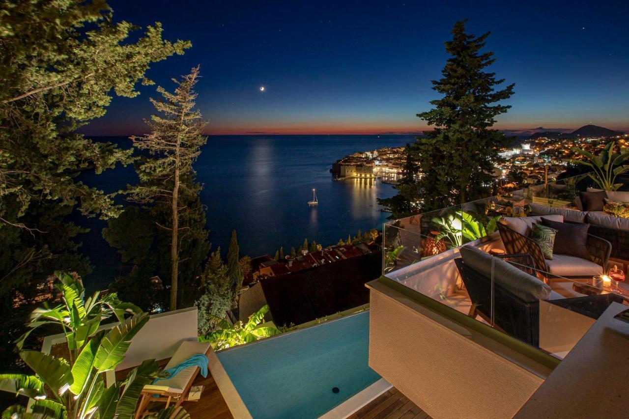 Villa T Dubrovnik - Wellness And Spa Luxury Villa With Spectacular Old Town View Dış mekan fotoğraf